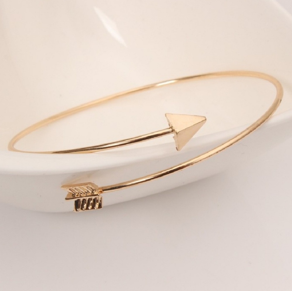 Gold Arrow Bangle.